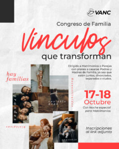Hay familias grandes, pequeñas, con hijos, sin hijos, solo con padre o con madre, biológicas o reconstiruidas. Familias unidas al Padre y unidas entre sí. Vínculos que nos hacen crecer y nostransforman.