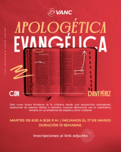Este curso busca fortalecer la fe cristiana desde una perspectiva protestante, explicando de manera bíblica e histórica nuestras diferencias con el catolicismo romano, en un ambiente de respeto y amor cristiano.